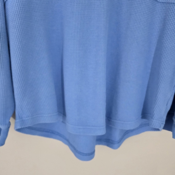 American Eagle Women’s Oversized Half-Zip Blue Sweatshirt Size XS/S NWT - Picture 5 of 10